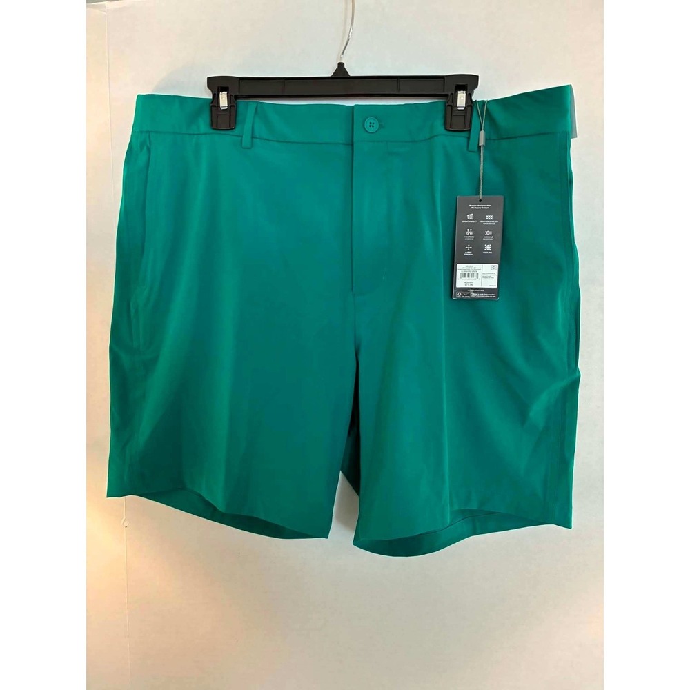 Walter Hagen Mens 40 Green Performance Golf Shorts Easy Waist Stretch NWT